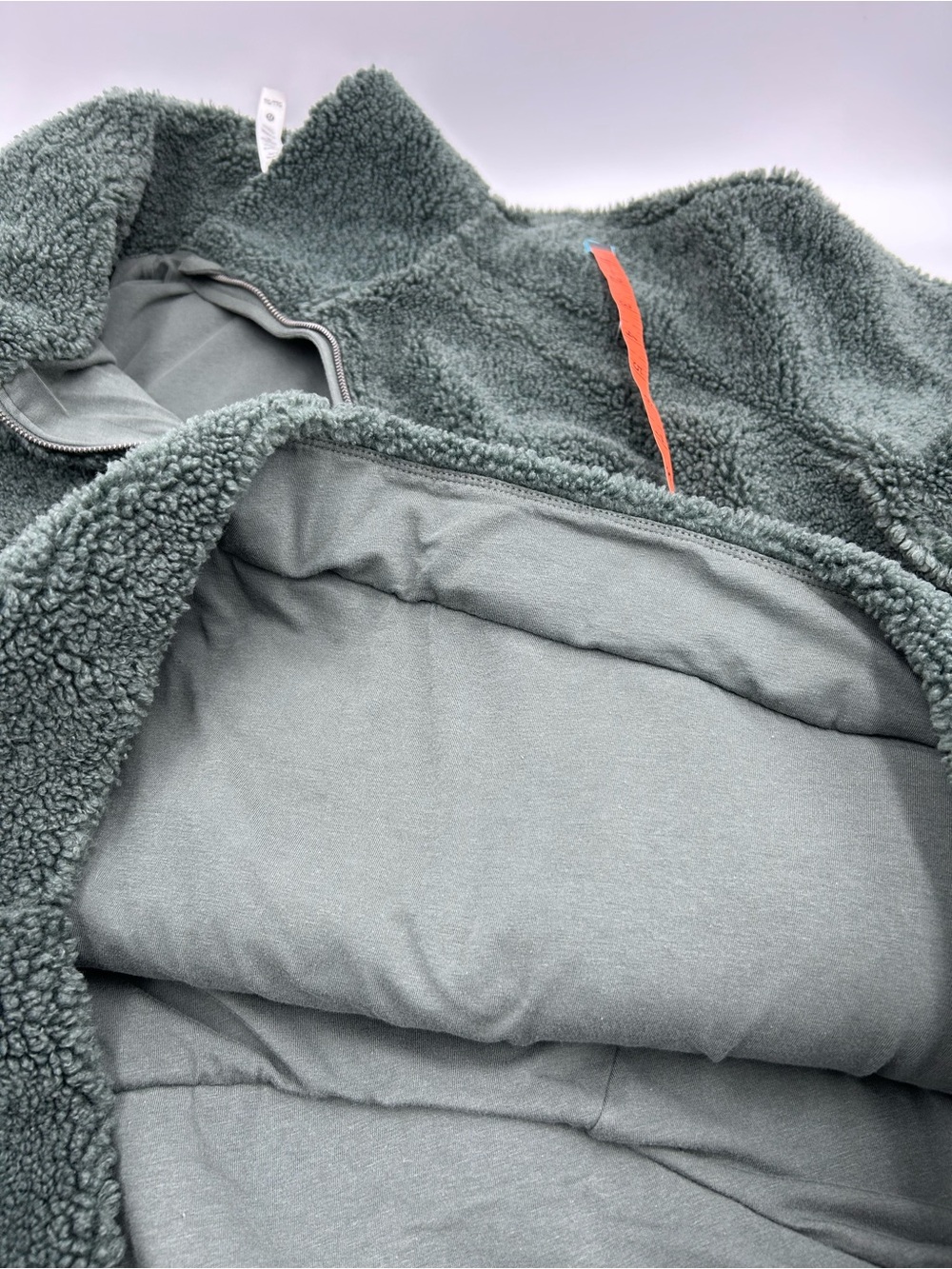 Lululemon Scuba Oversized Funnel-Neck Sherpa Half-Zip Dark Forest XL/XXL - Picture 7 of 7